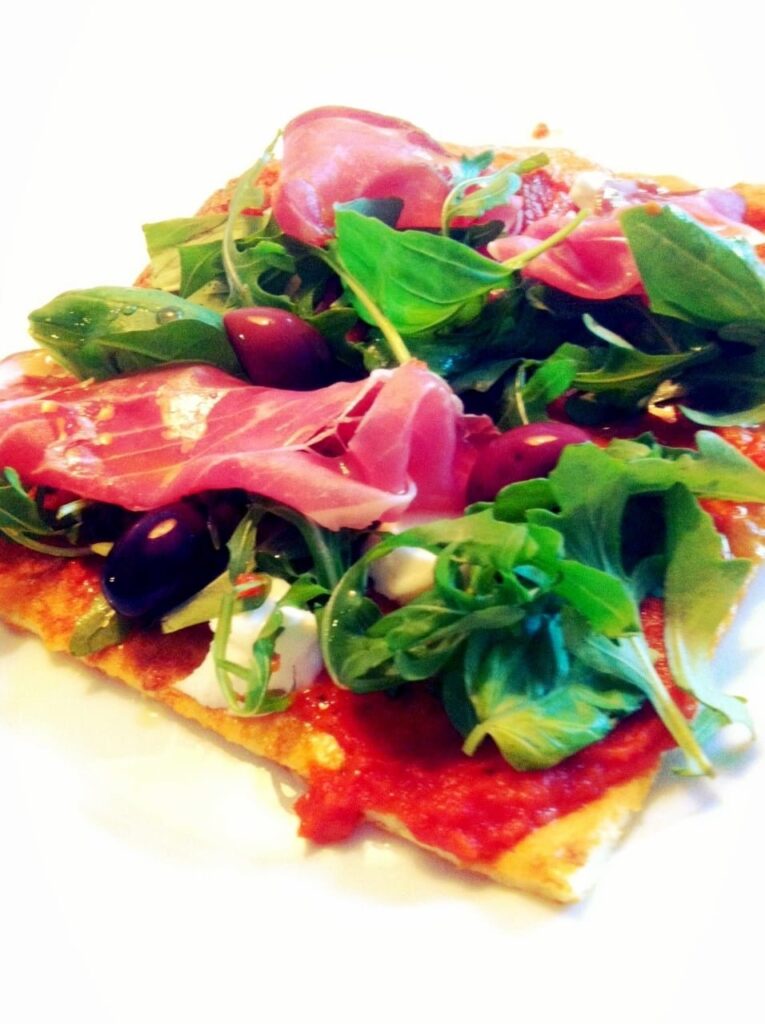 lchf pizza ruccola