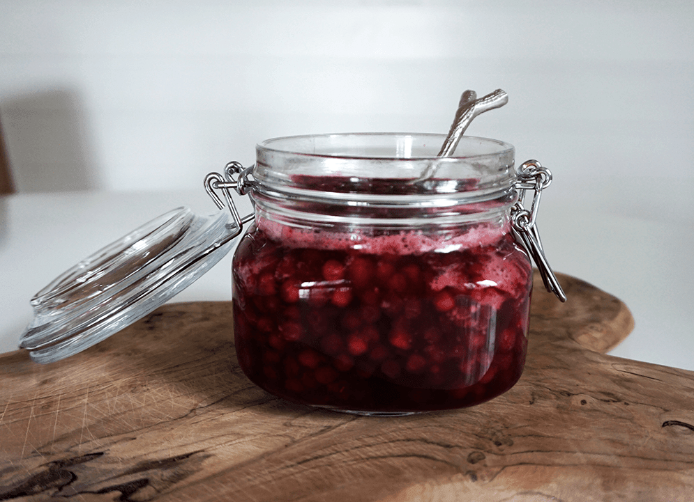 Lingonsylt björksocker