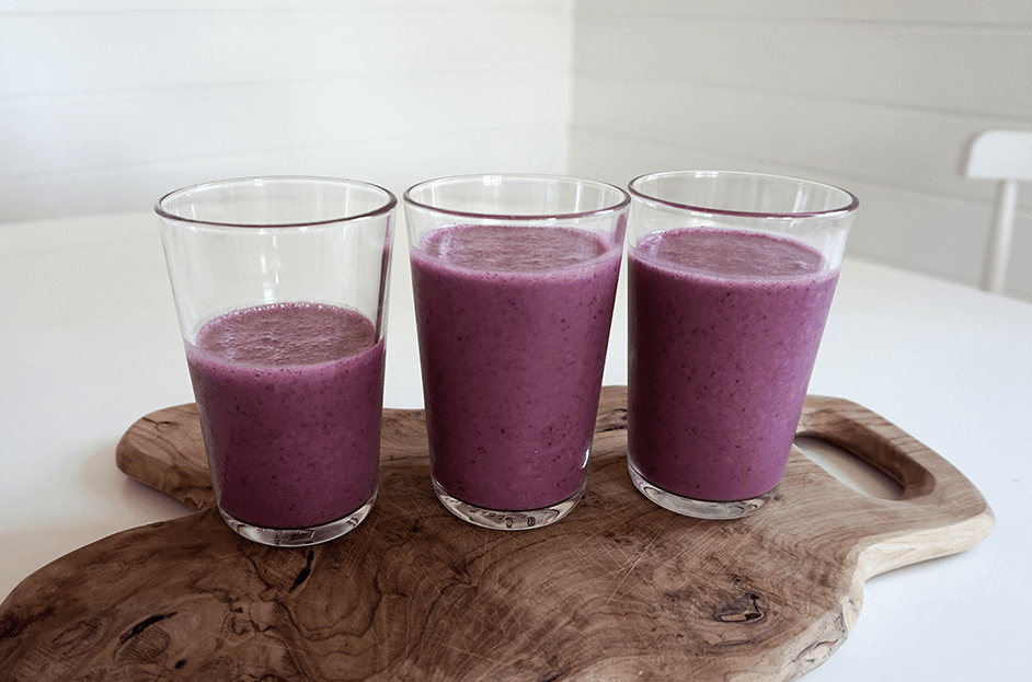 mejerifri blåbärssmoothie med avokado