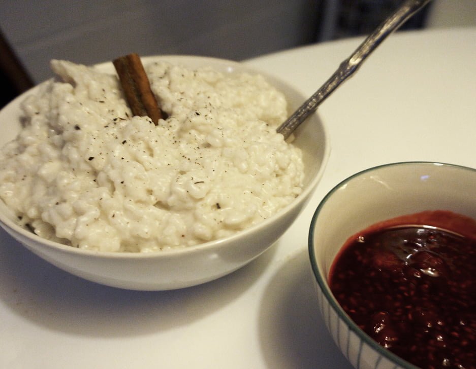 mejerifri risgrynsgröt på kokosmjölk