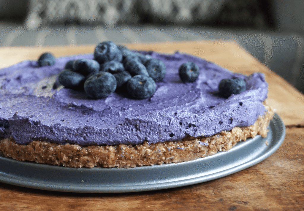 rå blabarscheesecake