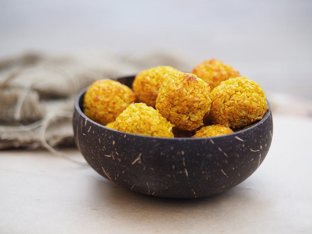 saffranskulor med kokos