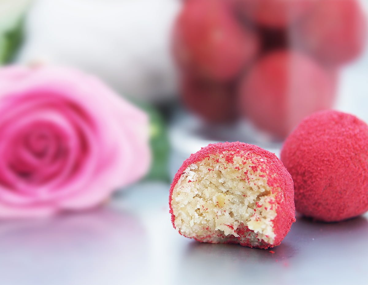 röda rawbollar alla härtans dag