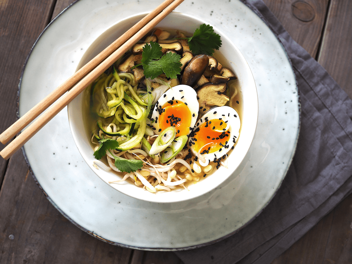 vegetarisk ramen zoodles