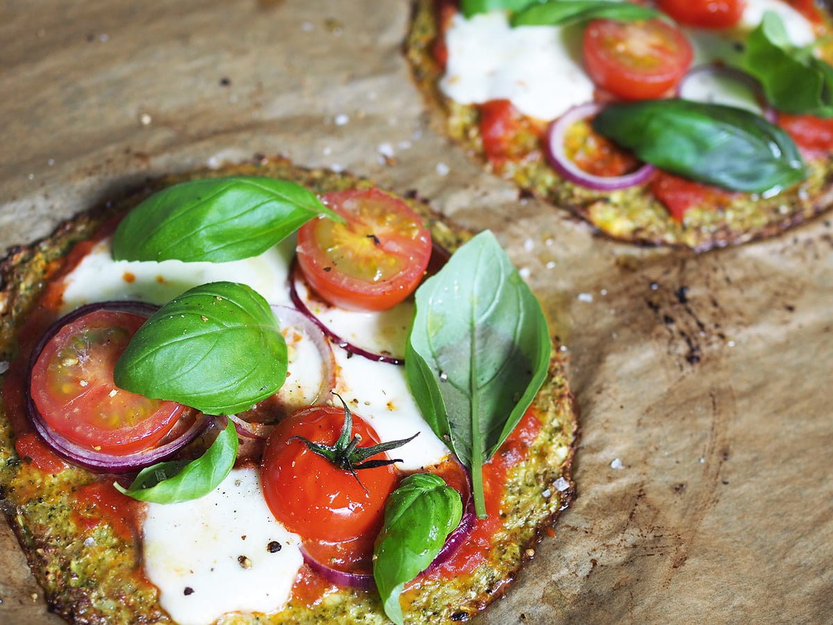 vegetarisk broccolipizza glutenfri