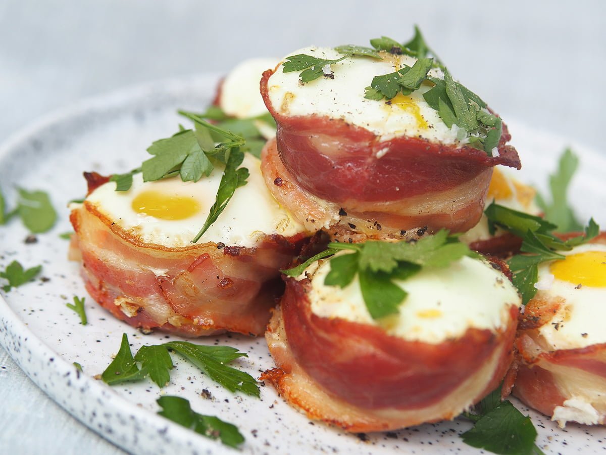 ägg och bacon muffins