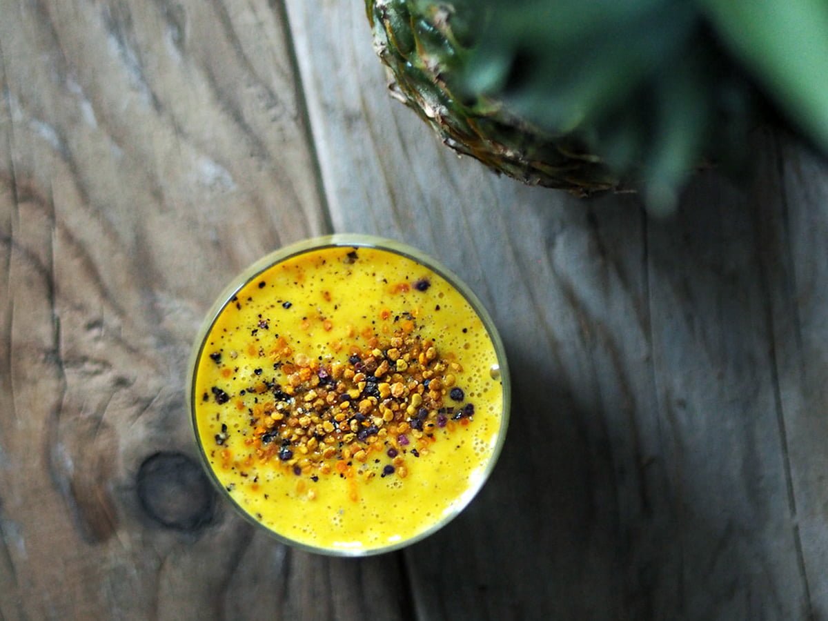 nyttig smoothiebowl gurkmeja