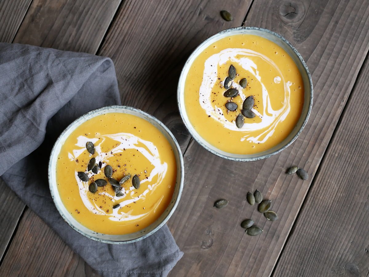 pumpasoppa kokosgrädde butternut