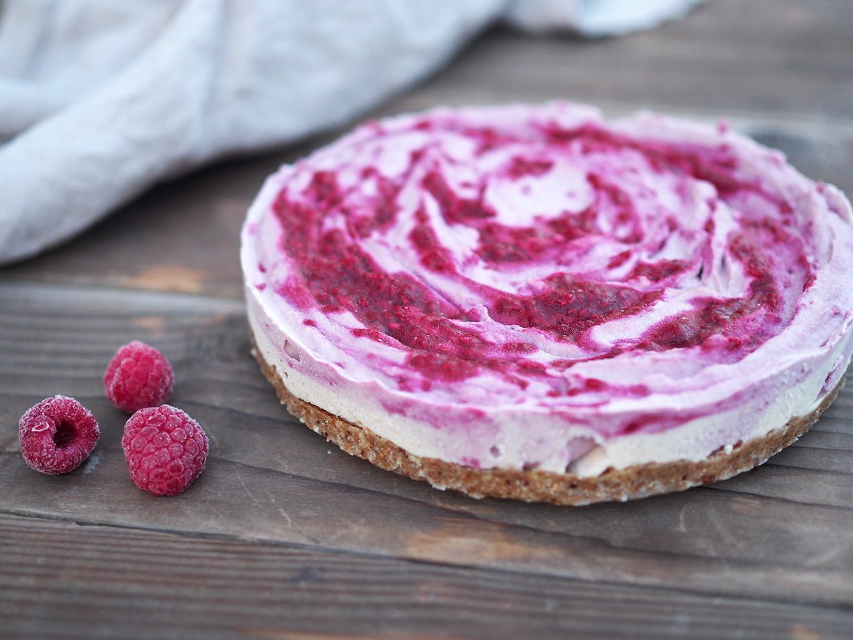 raw cheesecake hallon paleo vegan mjölkfritt