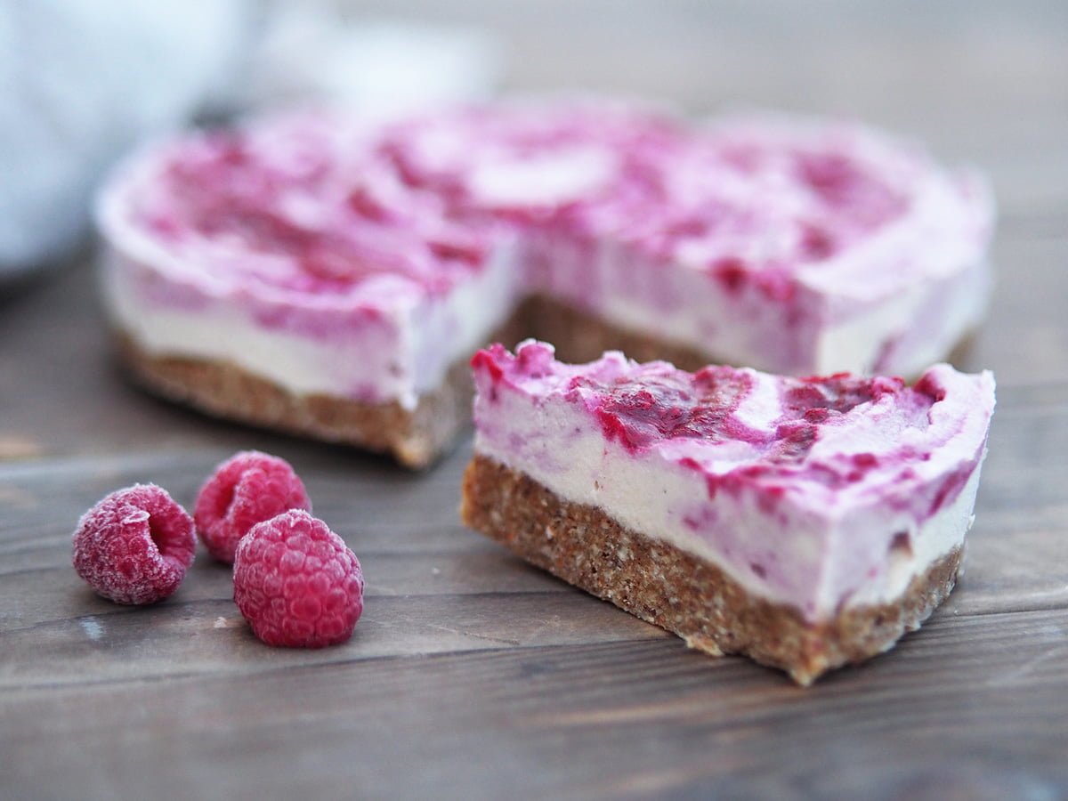 raw cheesecake hallon paleo vegan mjölkfritt