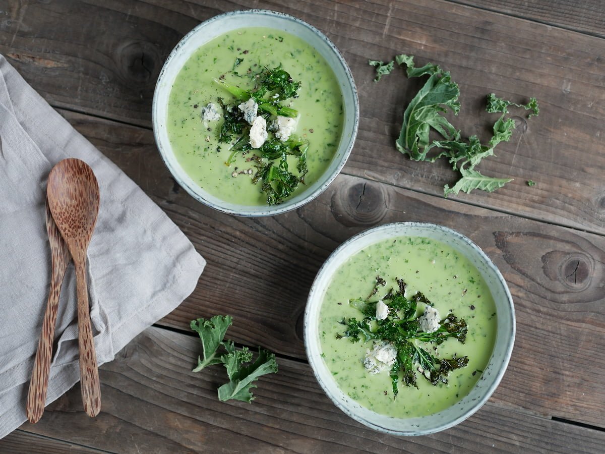 grönkålssoppa kokosgrädde