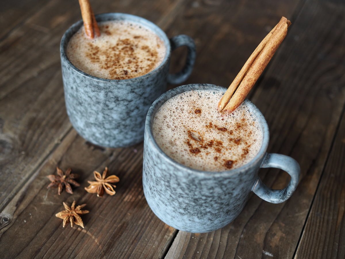 Pepparkakschai med nötmjölk