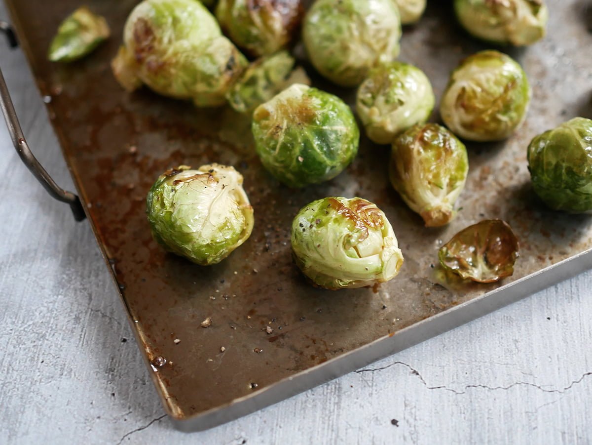 ugnsrostad brysselkål