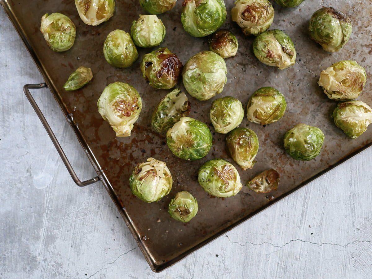 ugnsrostad brysselkål