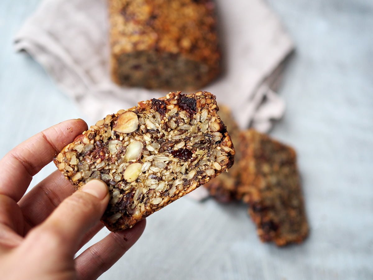fröbröd med nötter glutenfritt paleo