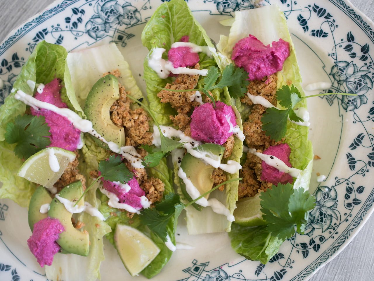 valnötsfärs raw taco