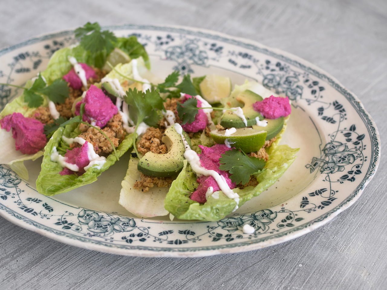 valnötsfärs raw taco