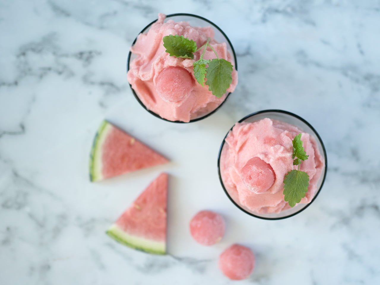nyttig glass melonsorbet