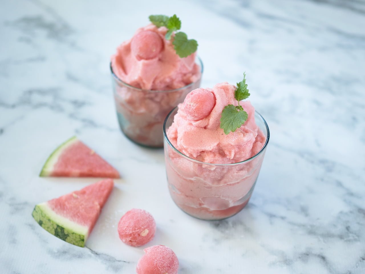 nyttig glass melonsorbet