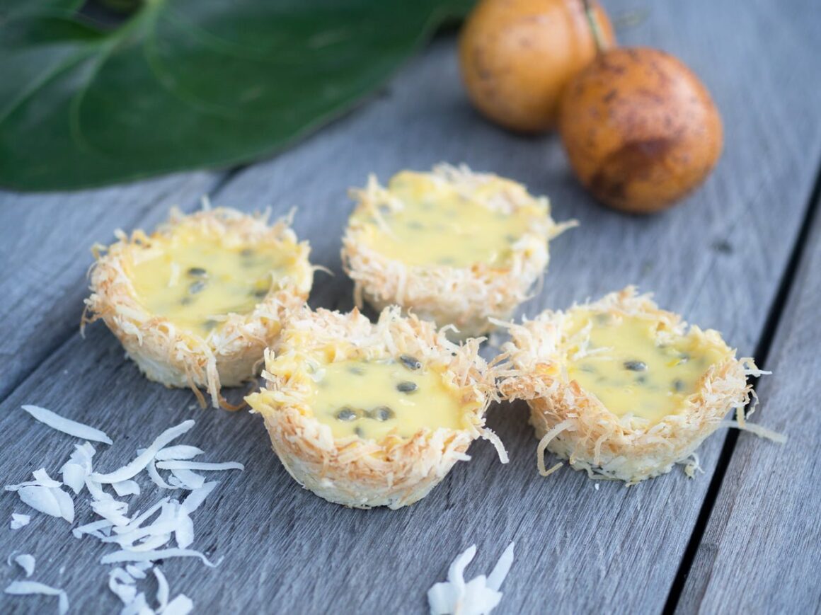 coconut nest lemon curd