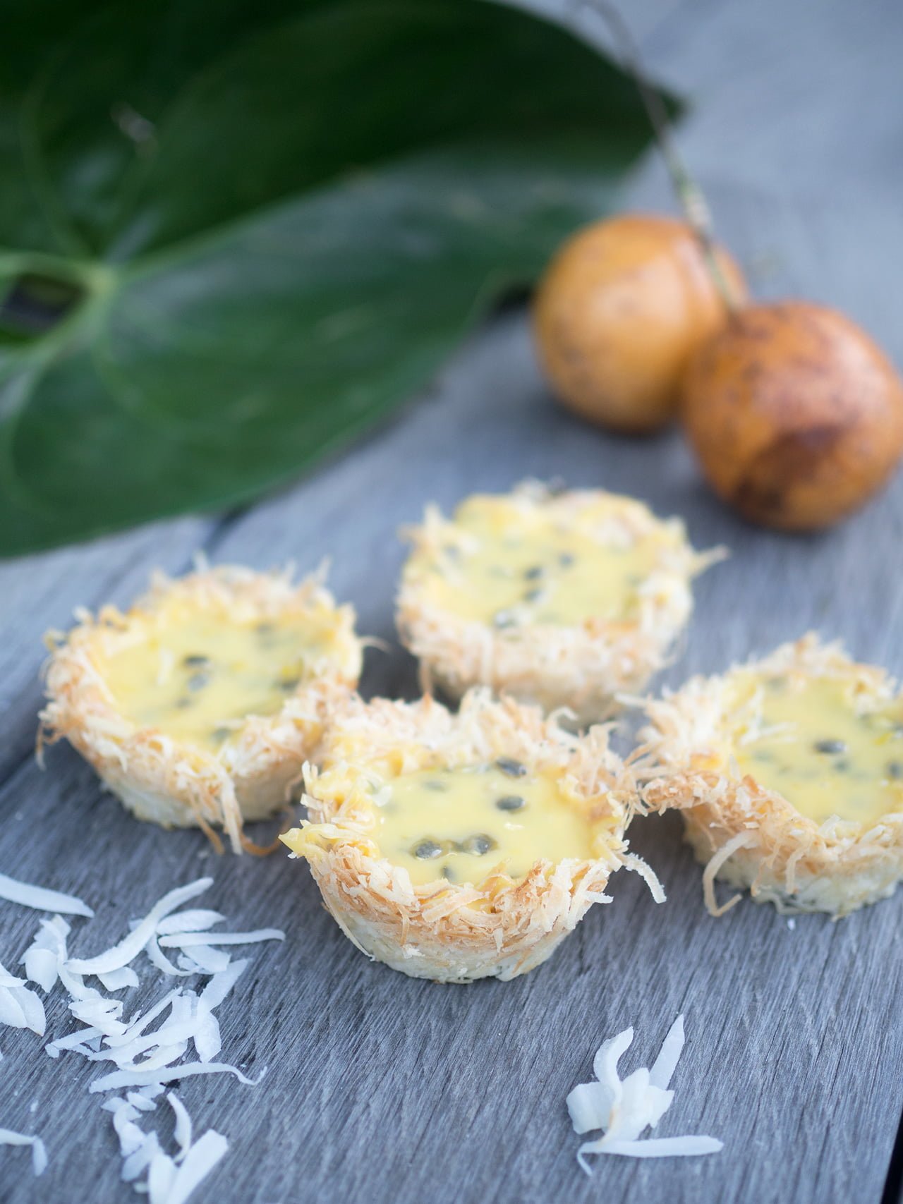 coconut nest lemon curd