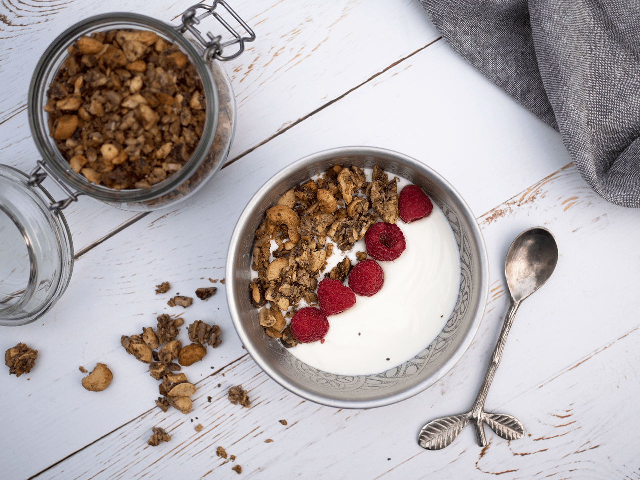 hemmagjord glutenfri granola