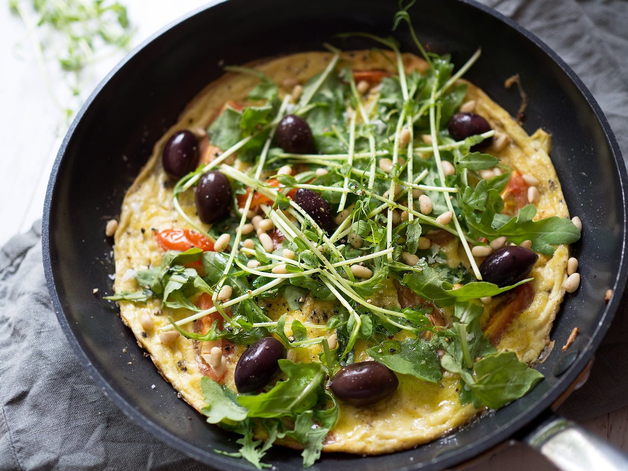 italiensk omelett i ugn