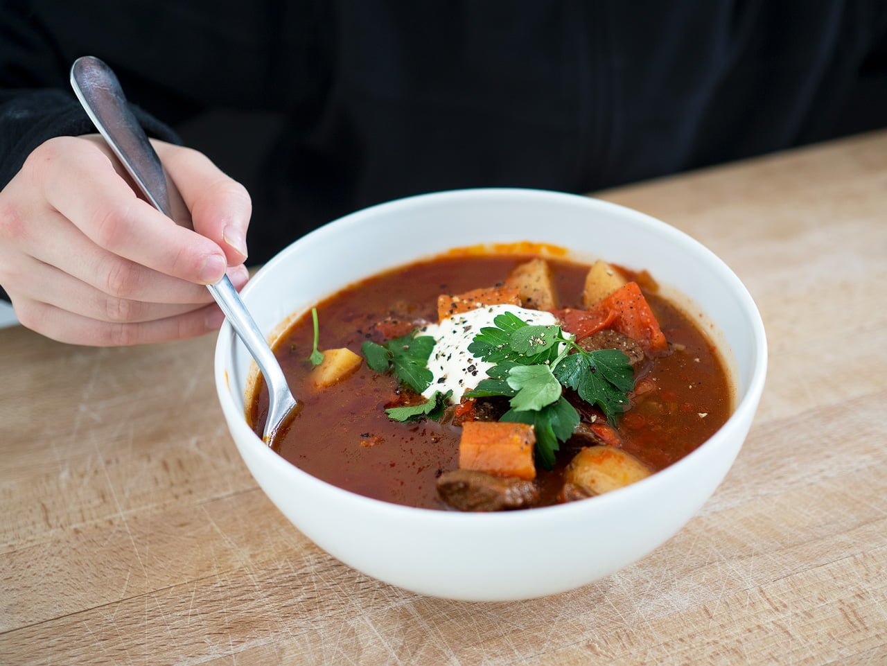 gröna gårdar barnvänlig gulaschsoppa