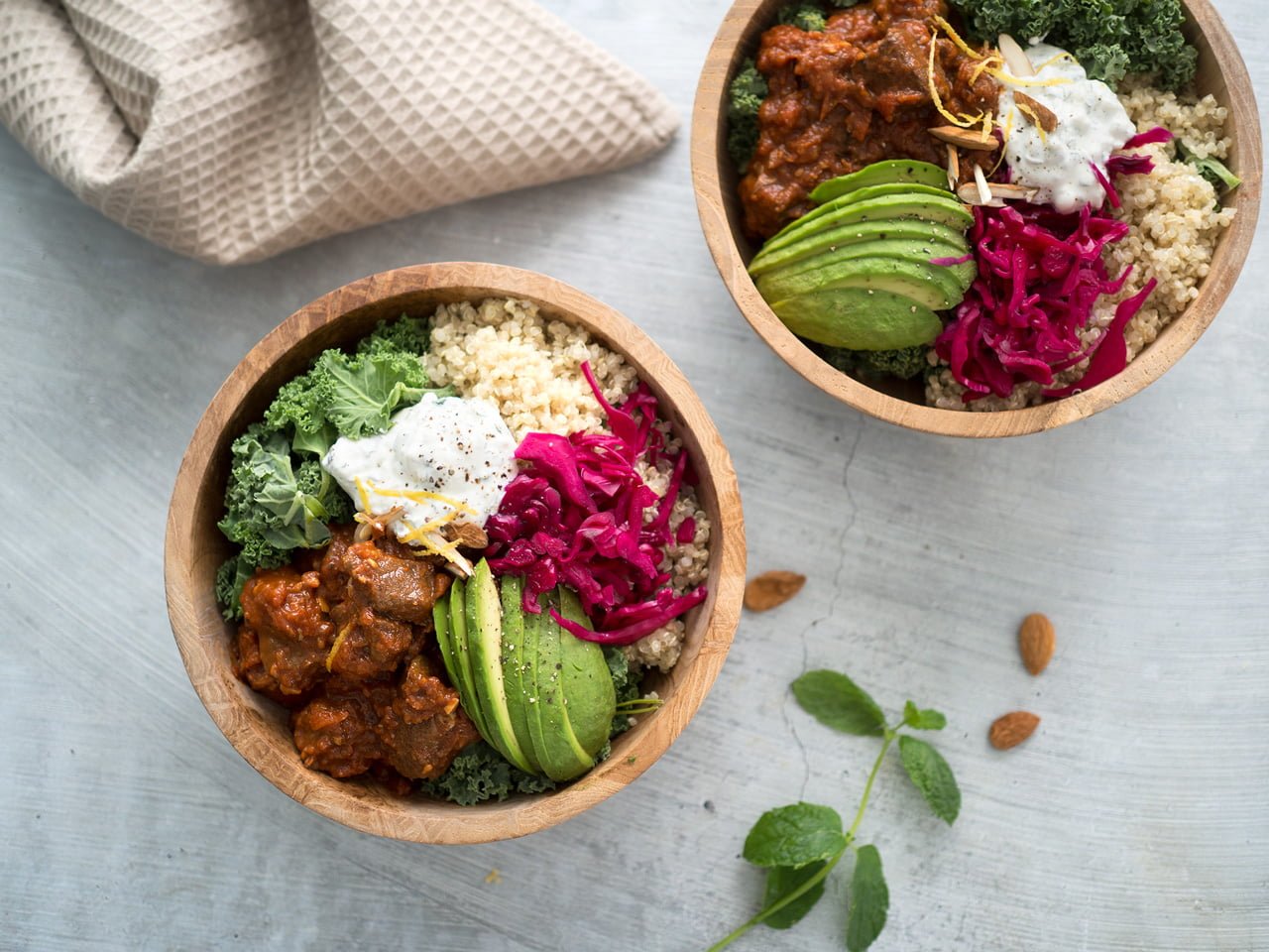 lammgryta quinoa myntayoghurt