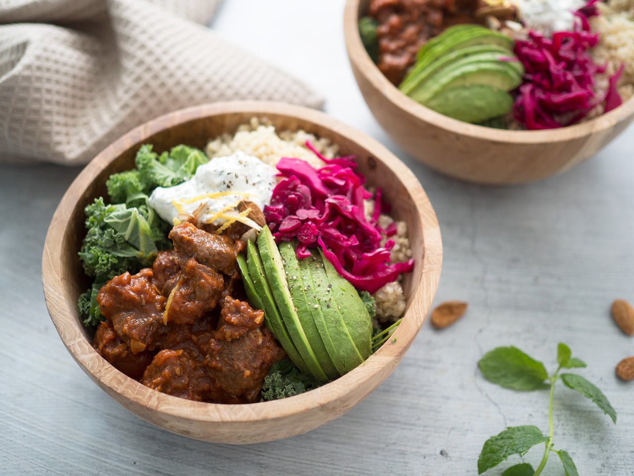 lammgryta quinoa myntayoghurt