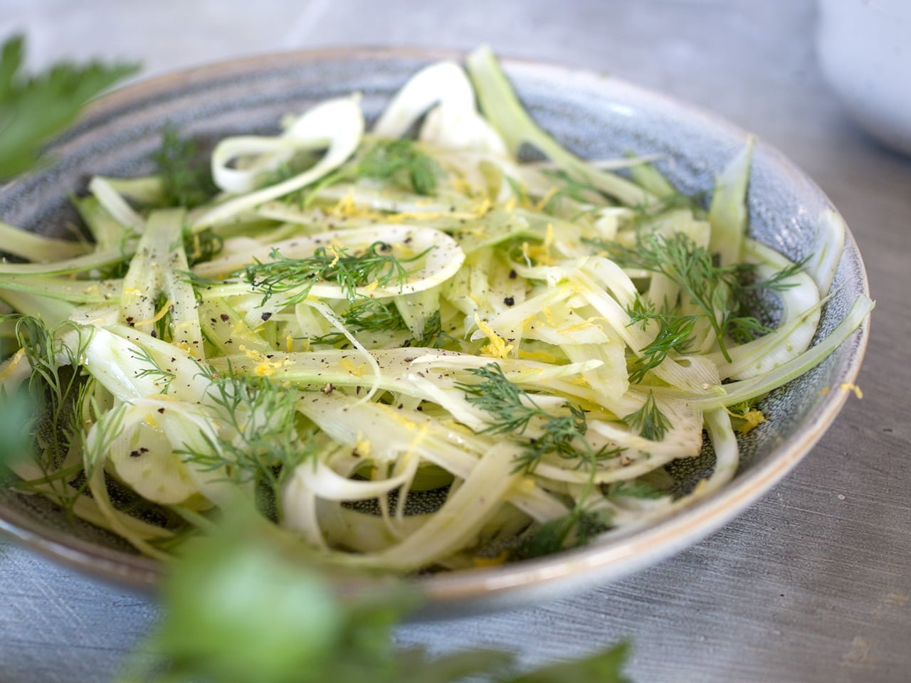 Fänkålsallad citron dill
