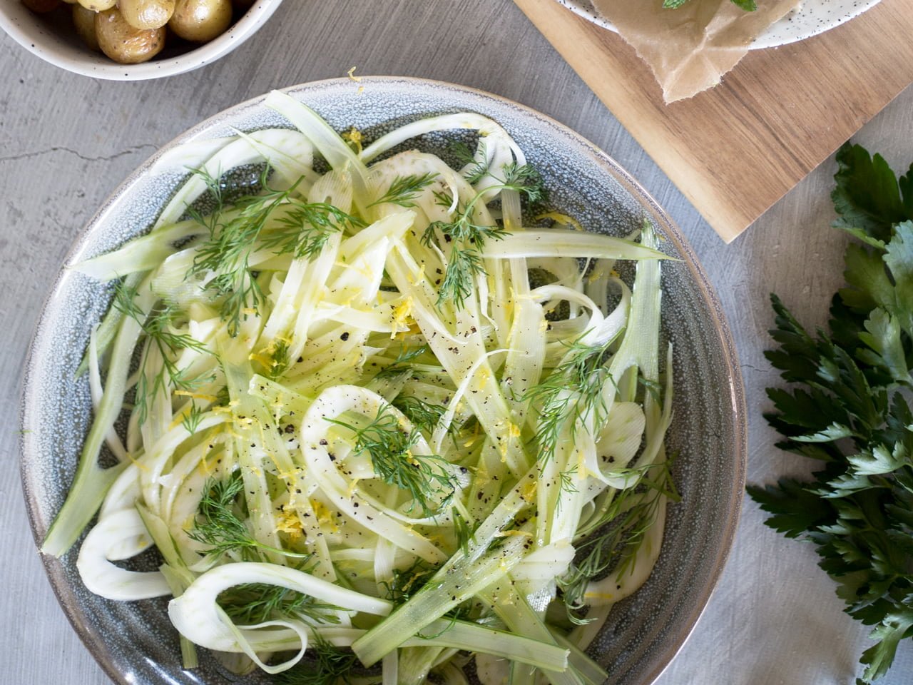 fänkålssallad med citron