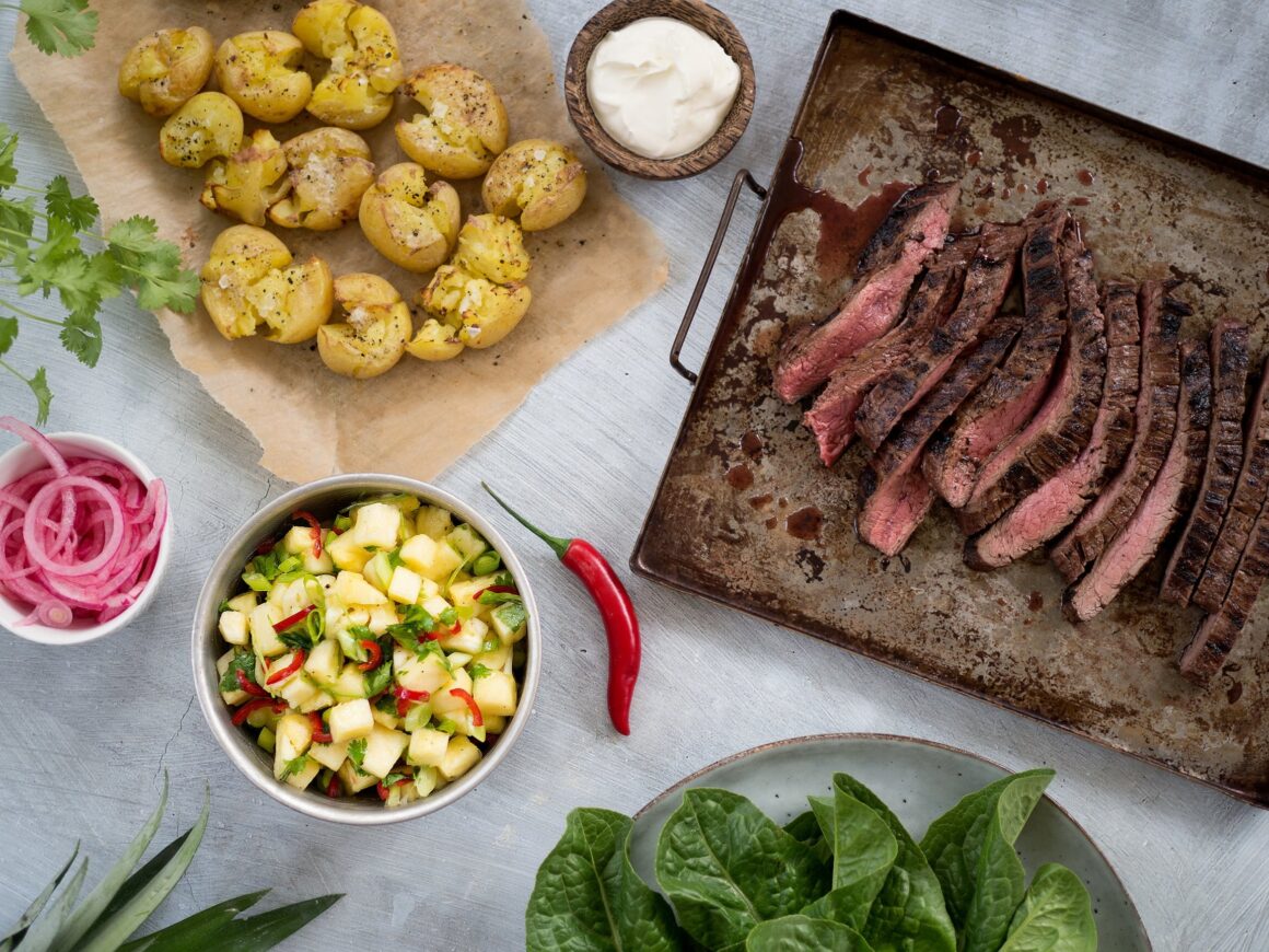 flankstek gröna gårdar