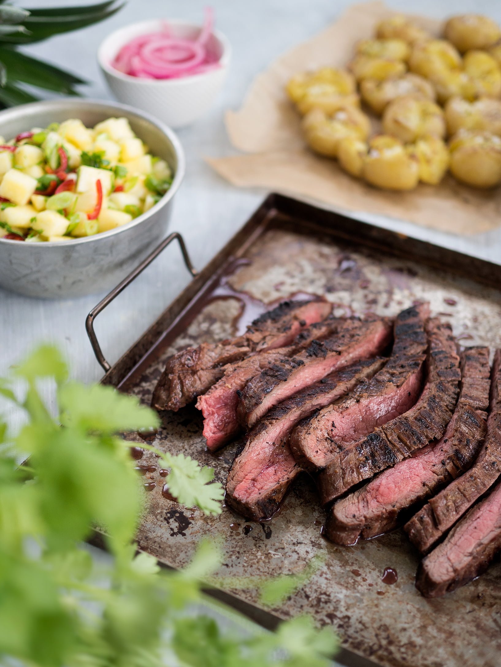 flankstek gröna gårdar