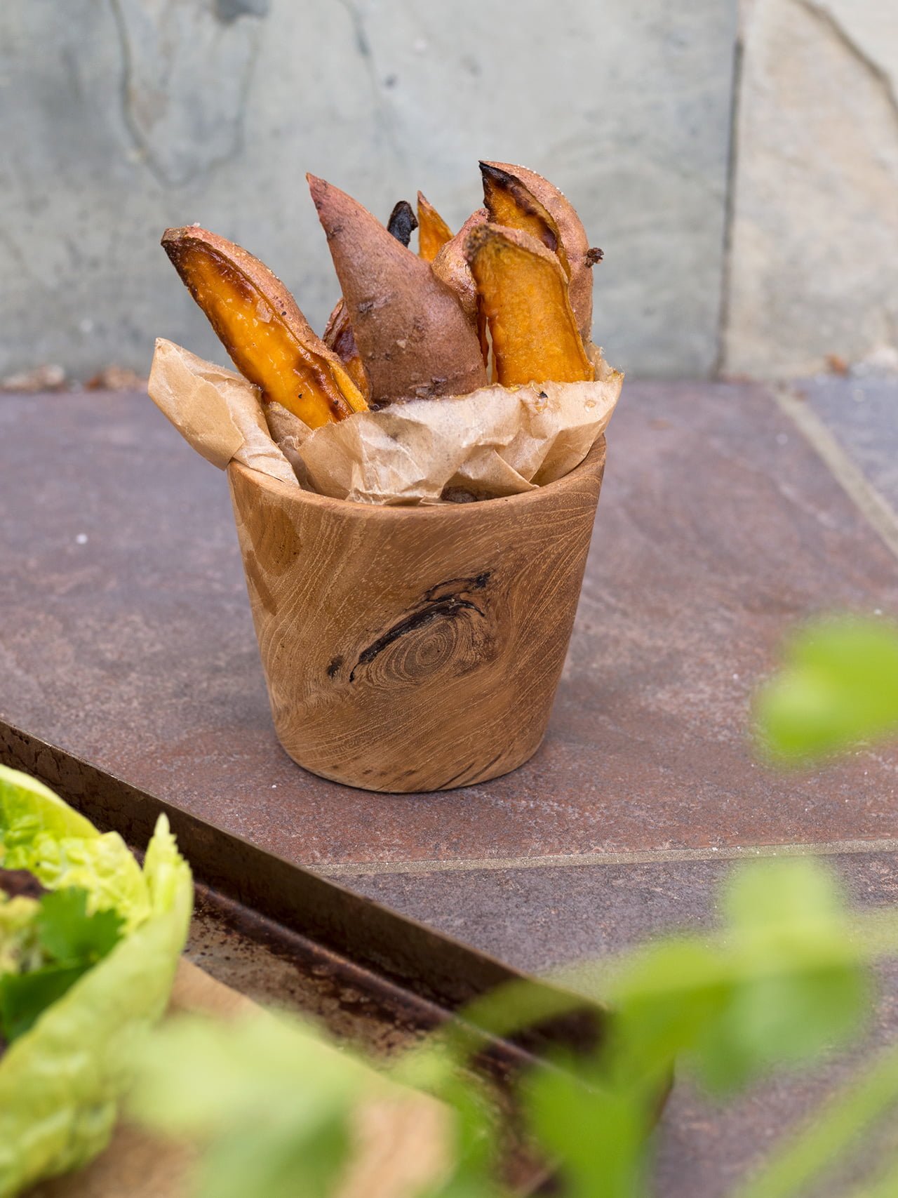 rostad sötpotatis