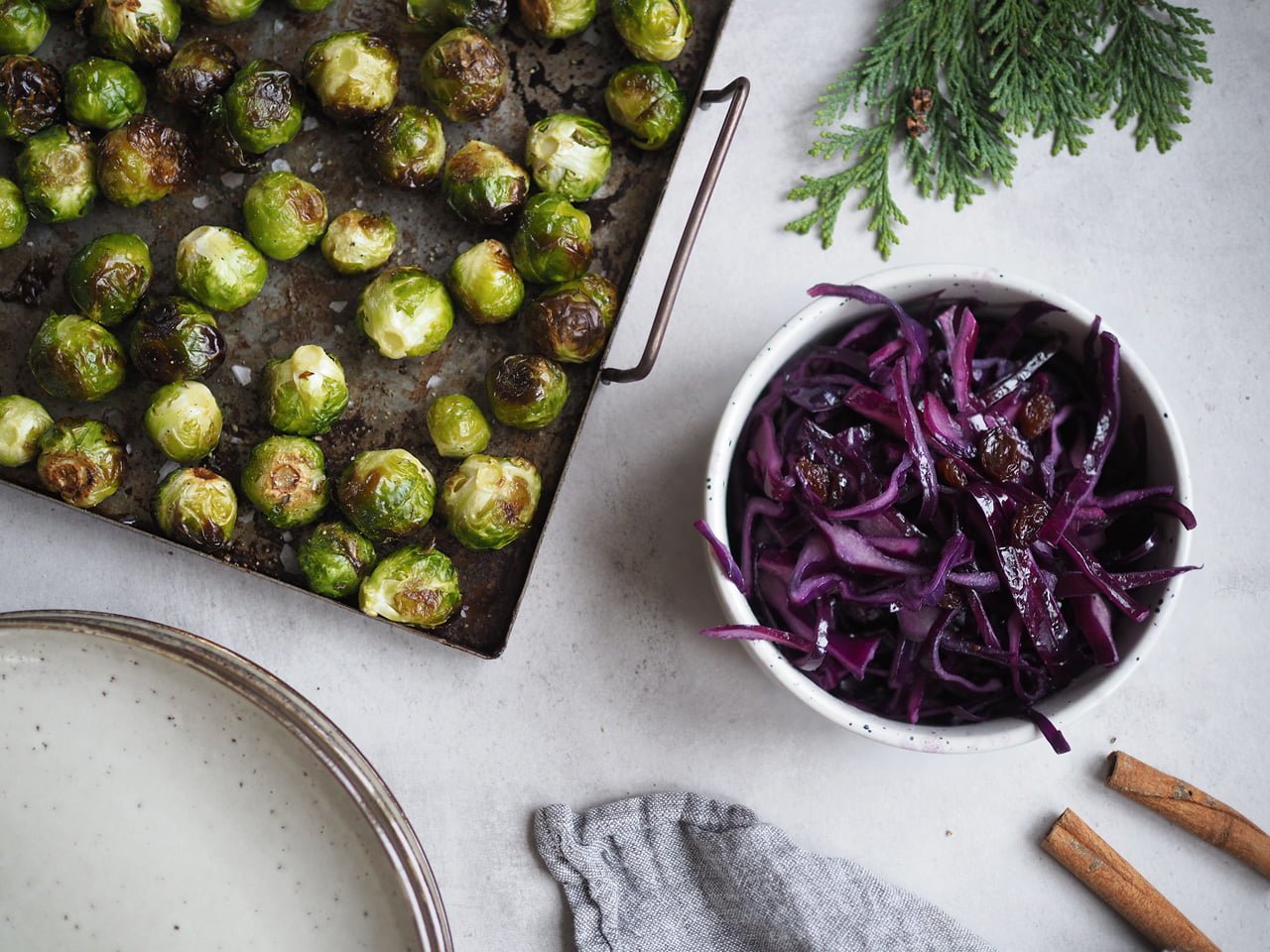 ugnsrostad brysselkål julgryta