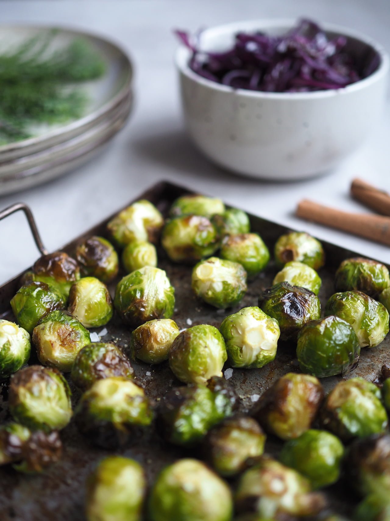 ugnsrostad brysselkål