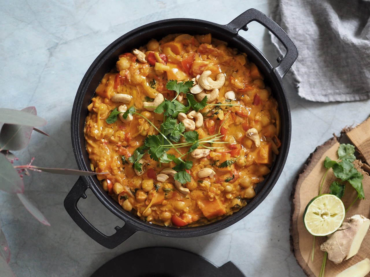 linsgryta med sötpotatis