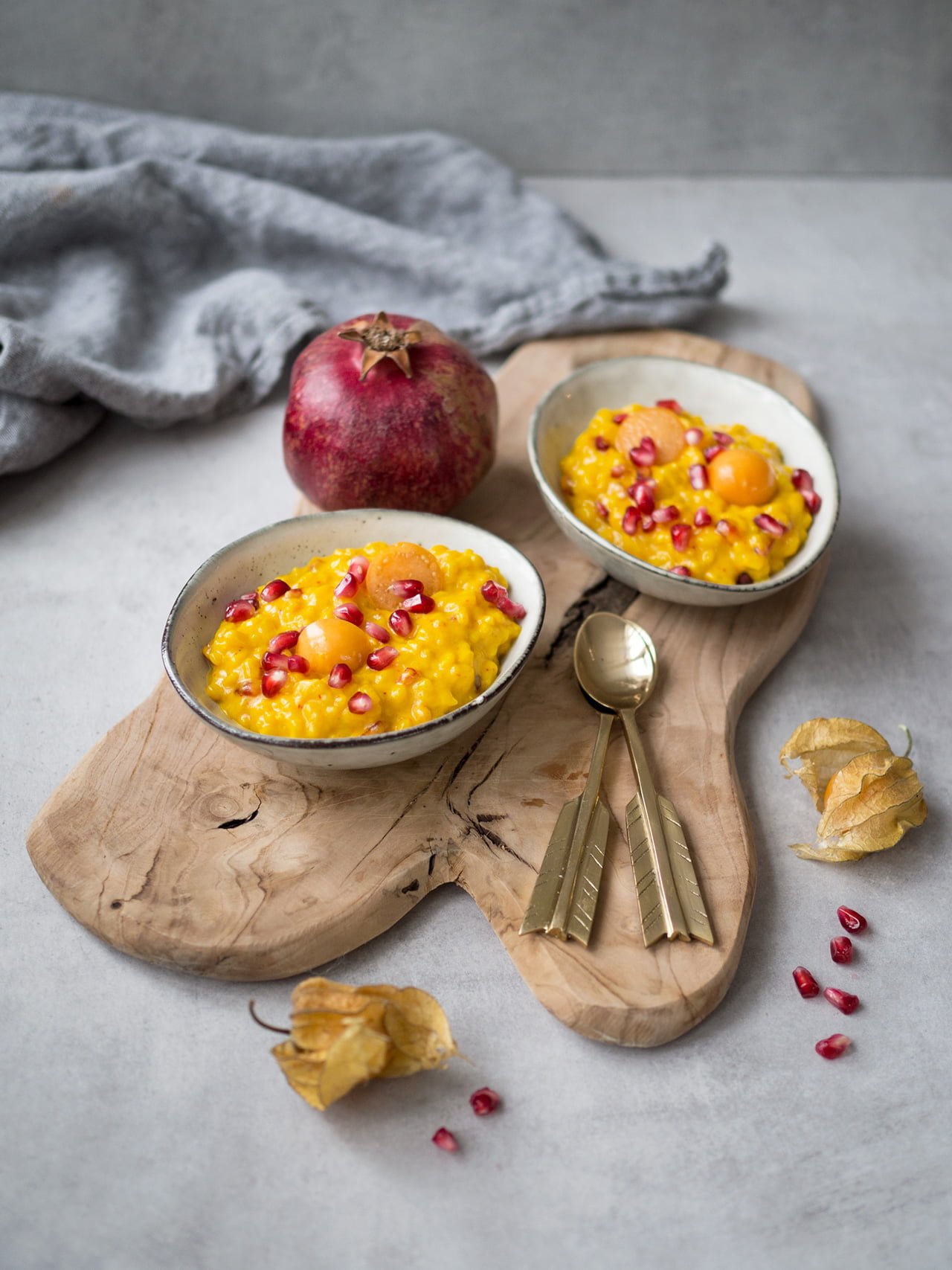 risgrynsgröt med saffran och kokos