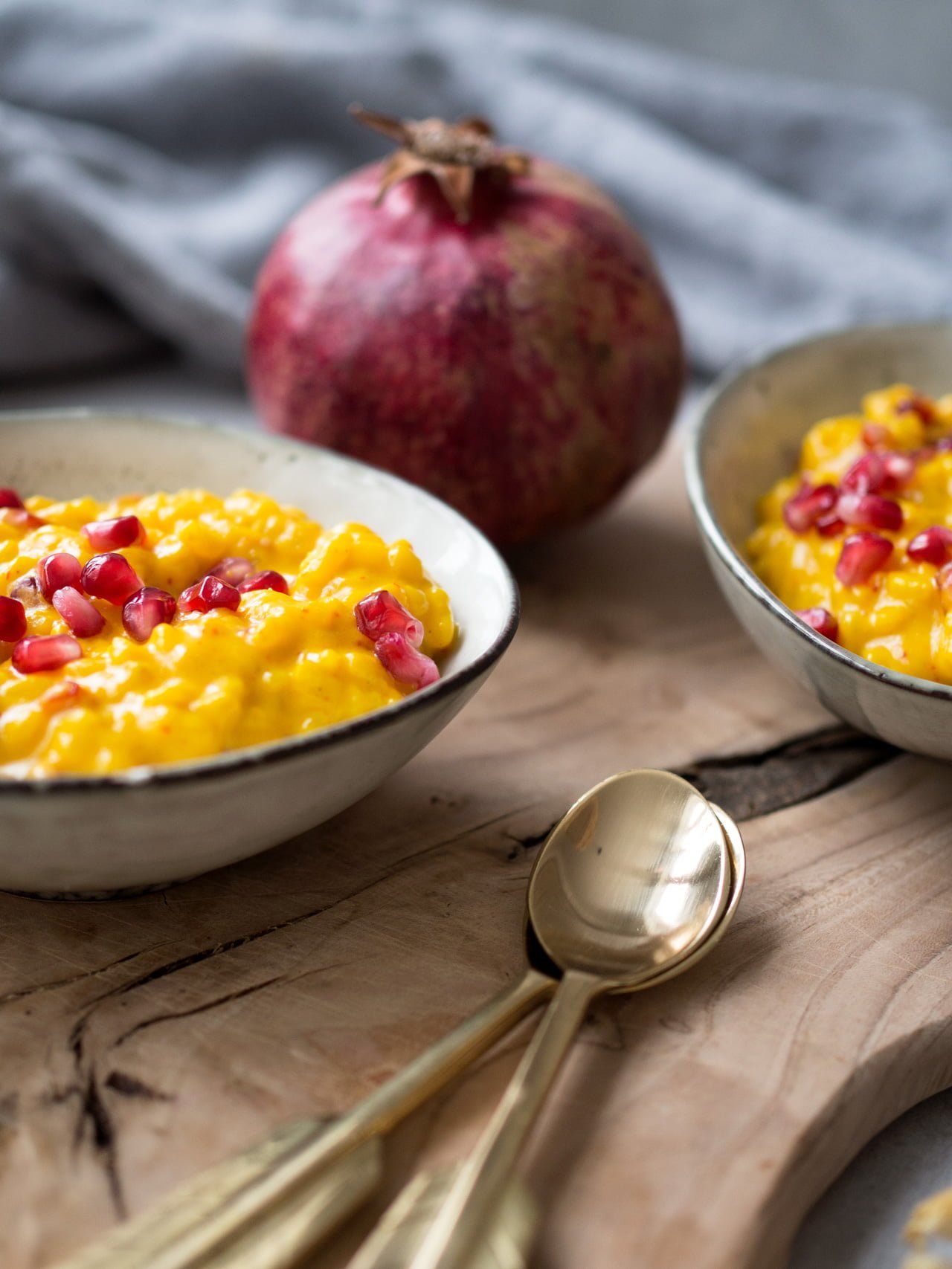 risgrynsgröt med saffran och kokos