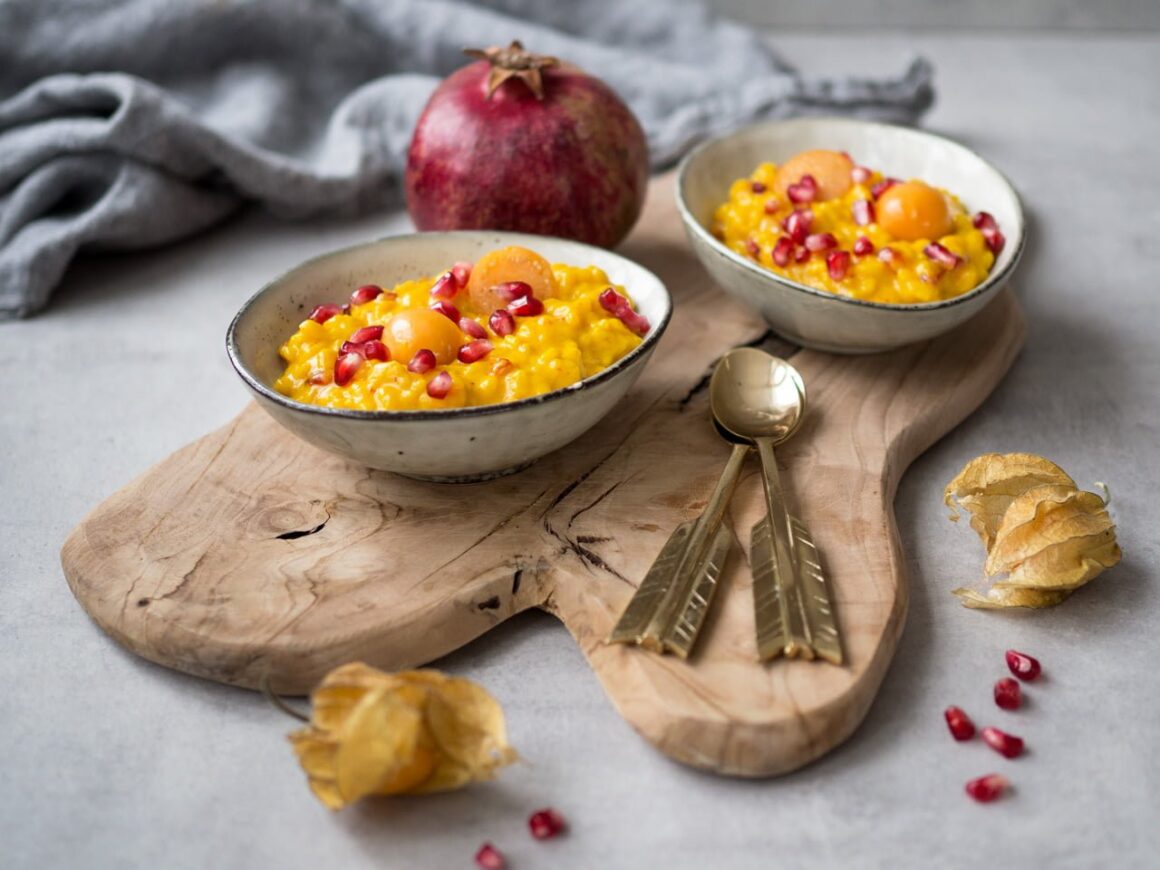 risgrynsgröt med saffran och kokos