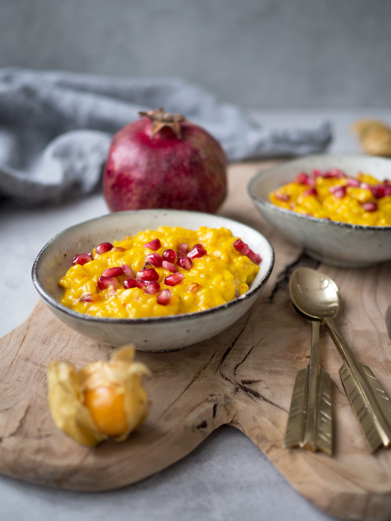 risgrynsgröt med saffran och kokos