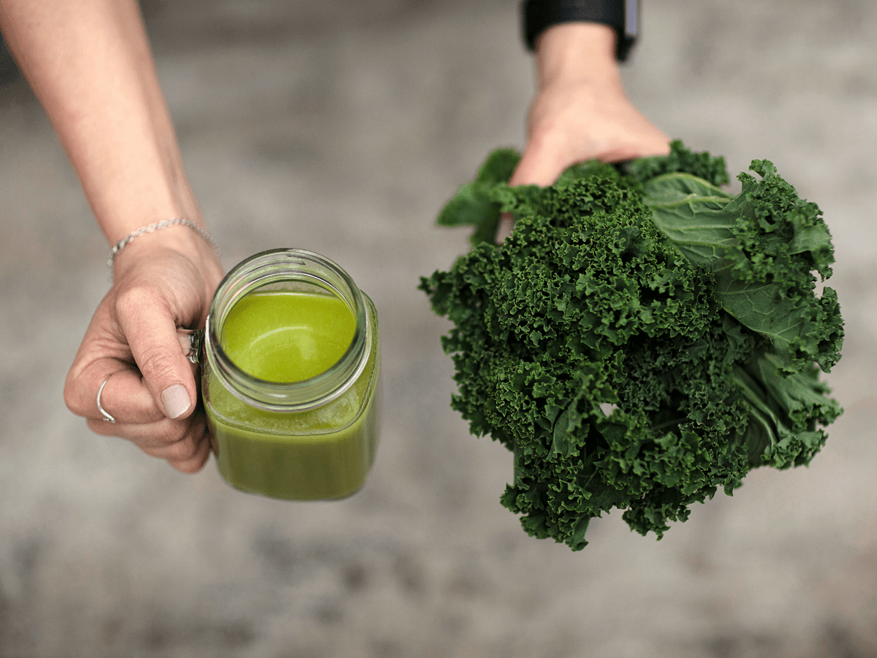 grön nyttig smoothie