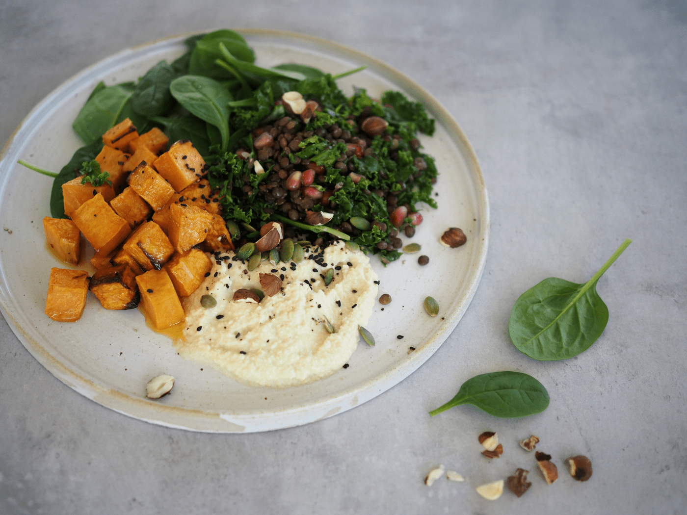 matig sallad med sötpotatis