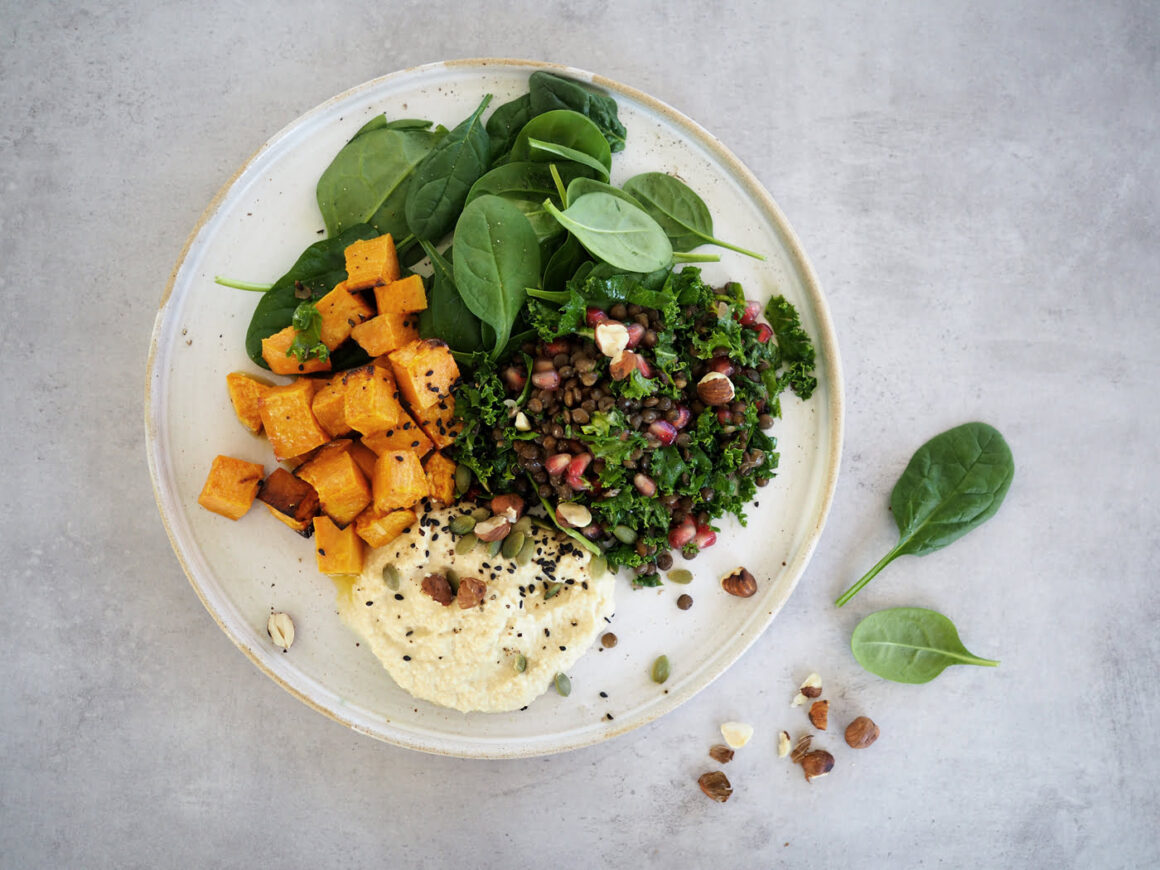 matig sallad med sötpotatis