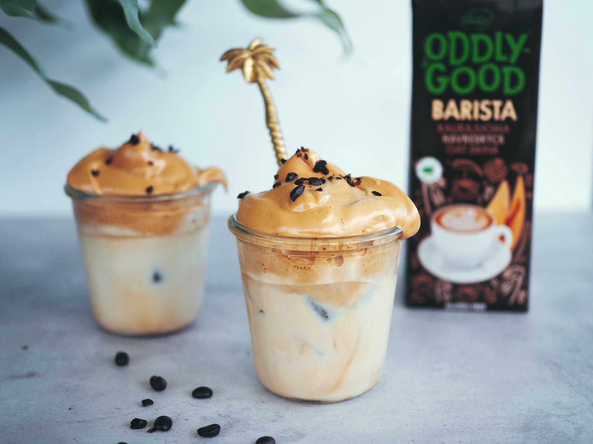 Sockerfritt dalgona-kaffe