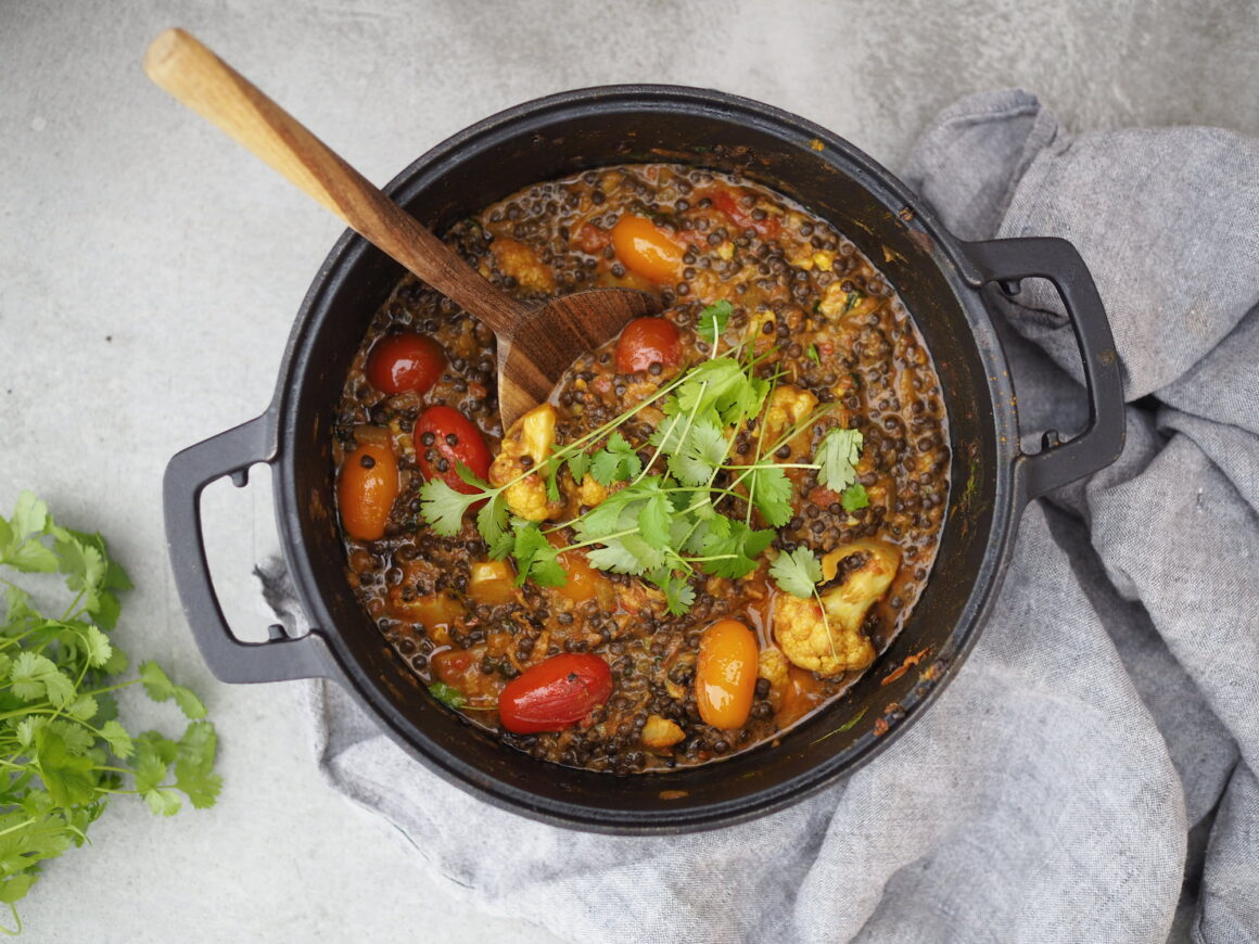 vegansk linsgryta