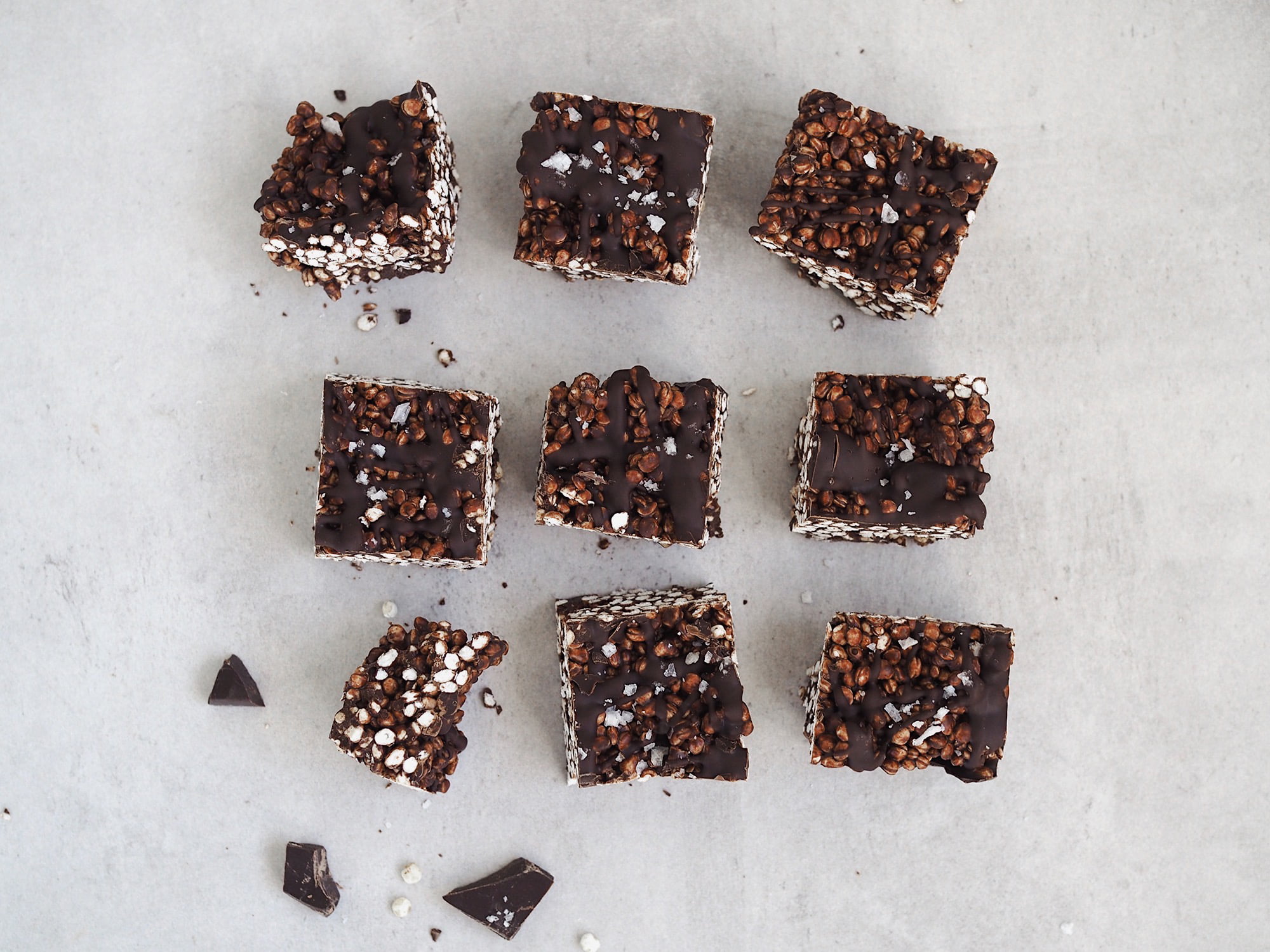 Chokladbars med quinoapuffar