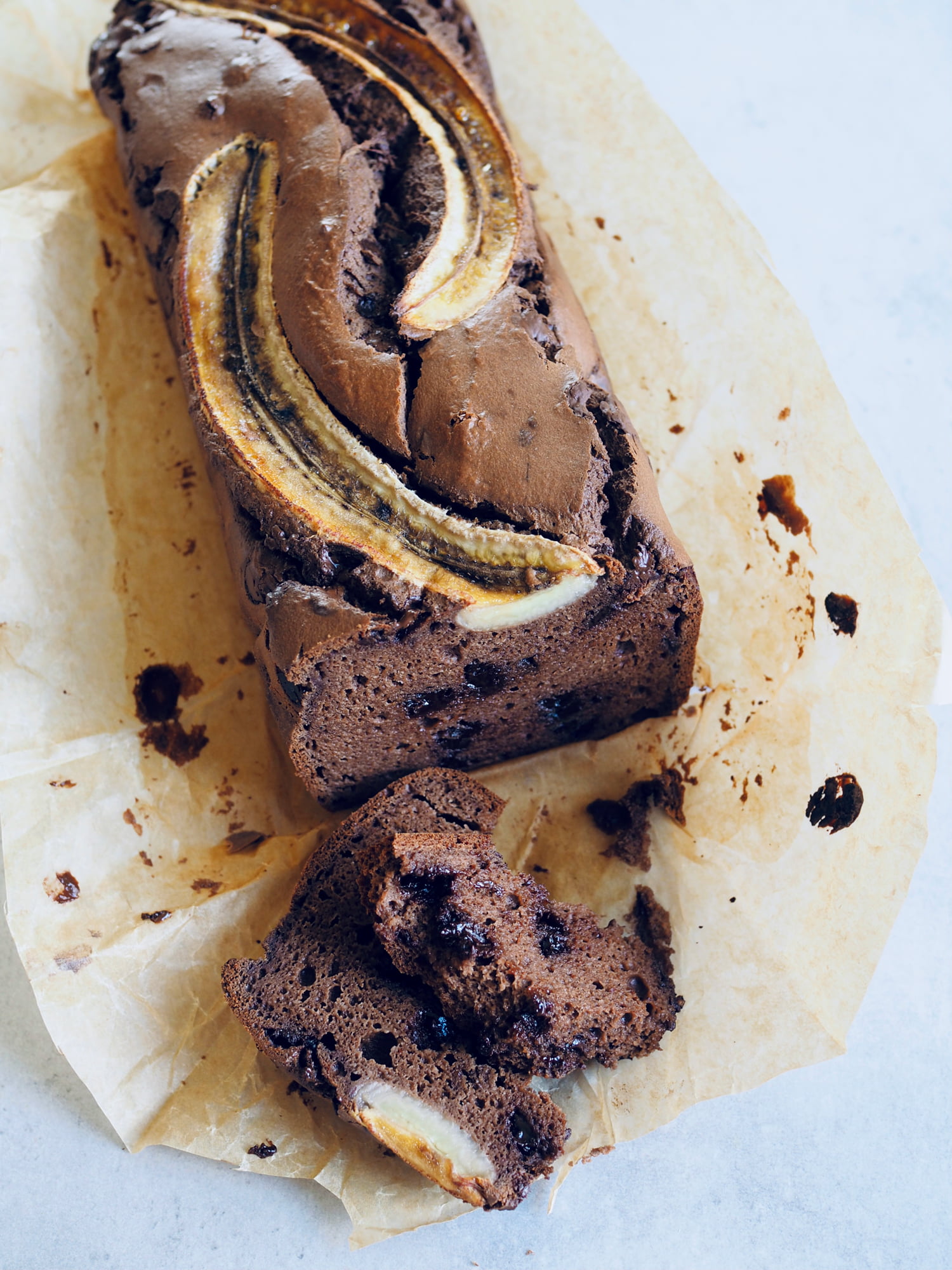 glutenfritt chokladbananbröd