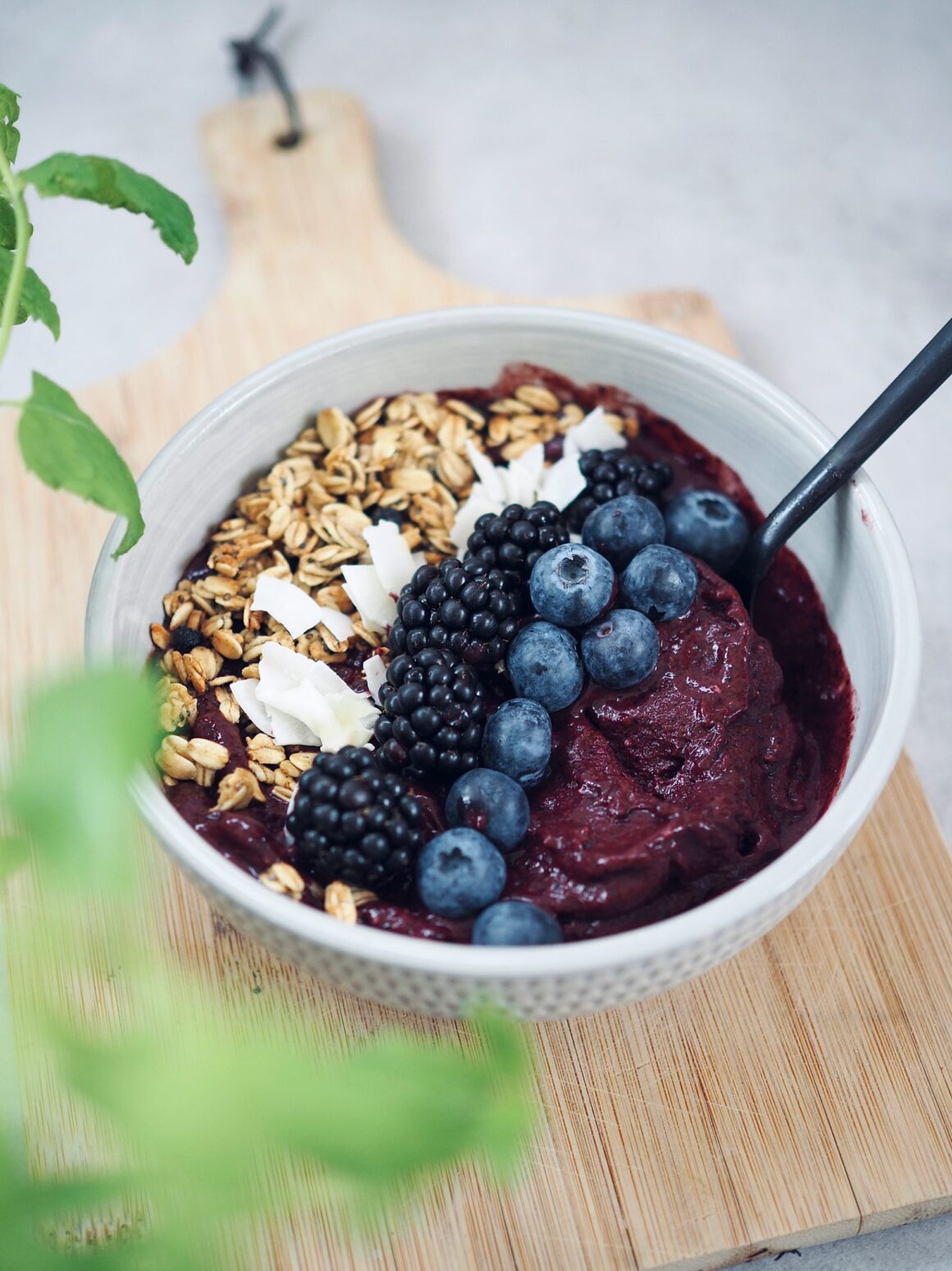 blåbärsbowl nicecream